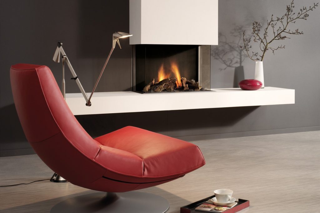 Inspiration Projekte Kamin mit modernem Wohnraumkamin